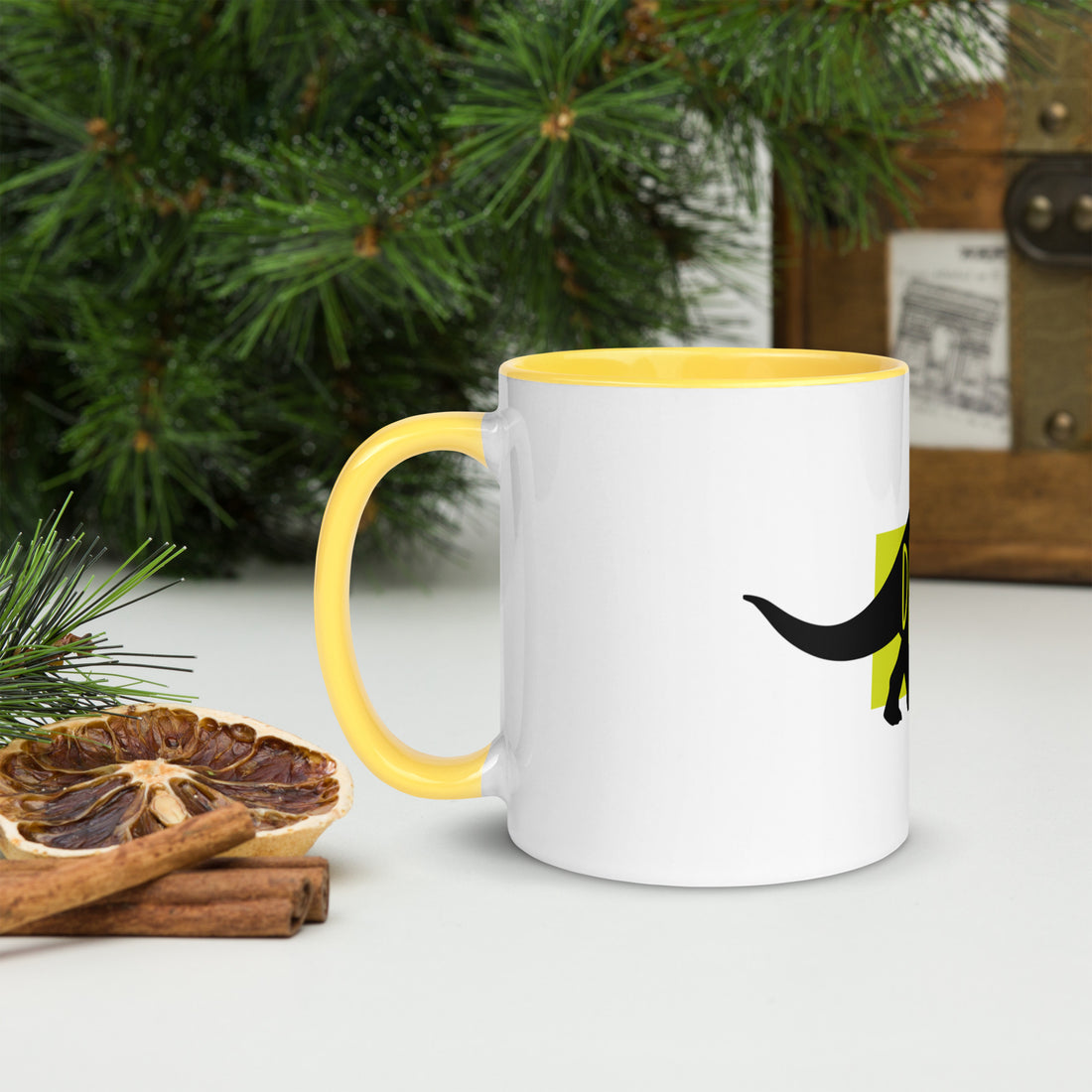 Dinosaur Deinosor Mug with Colour Inside