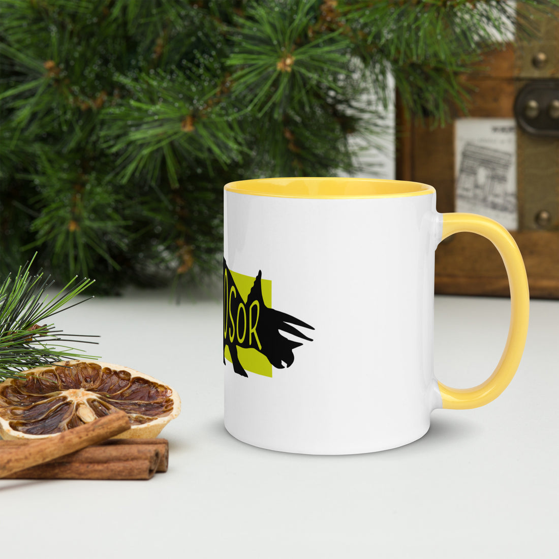 Dinosaur Deinosor Mug with Colour Inside
